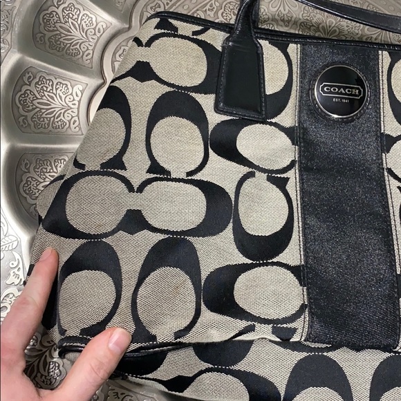 Black Coach Purse - Picture 3 of 14